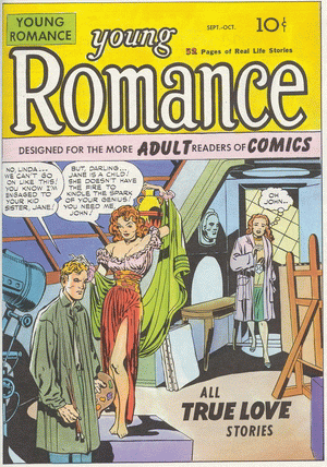 1947 - Young Romance #1 - Click
for Bigger Image in a New Page