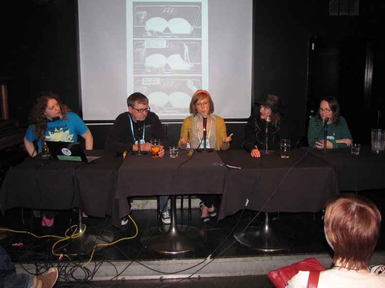 Writing Life Panel - Robin Brenner, Derf, Lucy Knisley, Ulli Lust and Raina Telgemeier.jpg