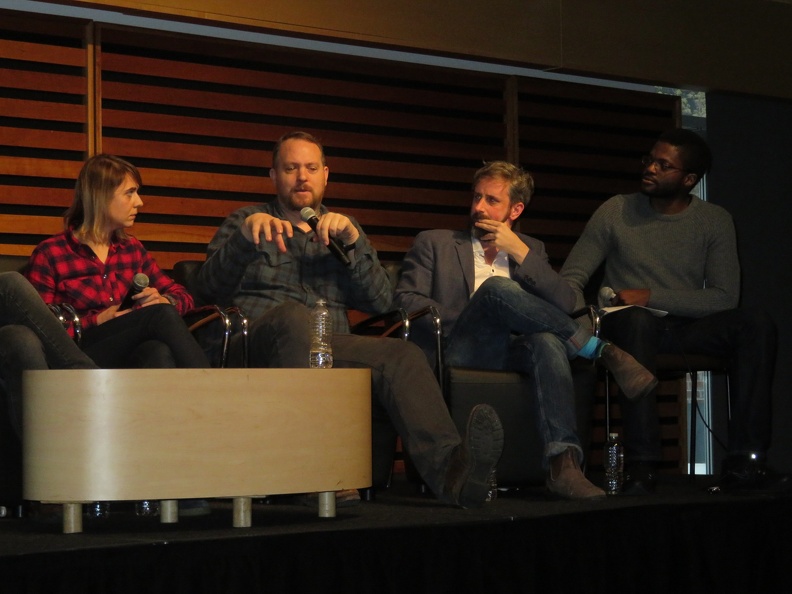 Emma Rios, Brandon Graham, Chip Zdarsky and David Brothers.JPG