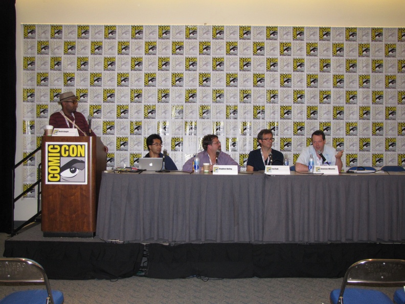 Monsters of Alternative Comics - Keith Knight, unknown, Stephen Notley, Ted Rall and Shannon Wheeler.JPG