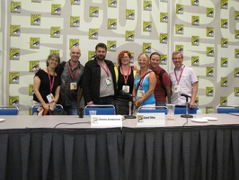 CBLDF GN Programming Panel - Meryl Jaffe, Royden Lepp, Charles Brownstein, Betsy Gomez, Jennifer L. Holm, Matt Holm and Matt Phelam 2