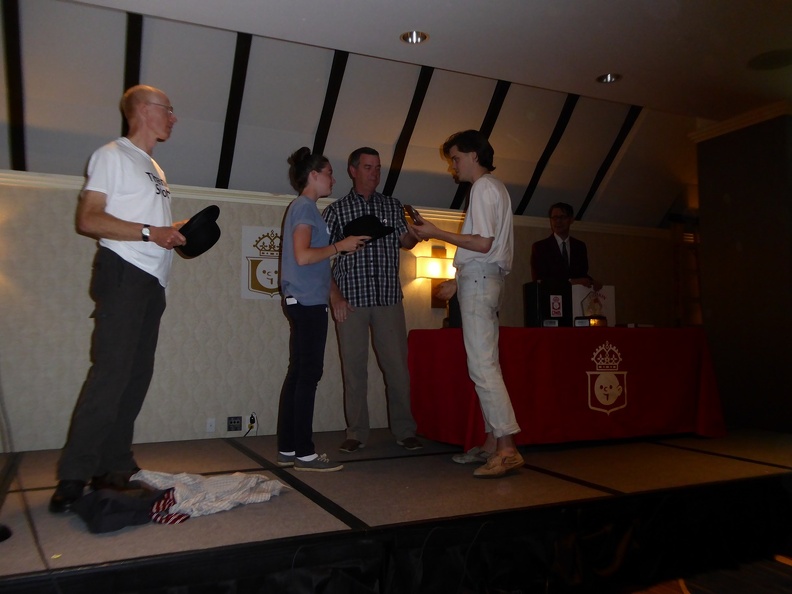 Connor Willumsen winning Pigskin Peters award.JPG