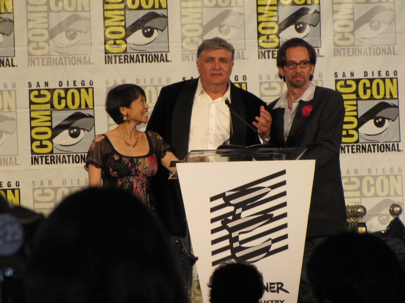 Lauren Tom, Maurice LaMarche and David Herman 1.JPG