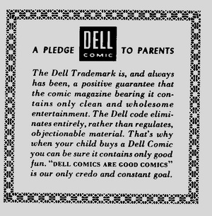 Dell Comics Pledge to Parents - Click
for Bigger Image in a New Page