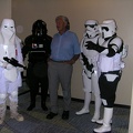 David Prowse with Star War Cosplayers