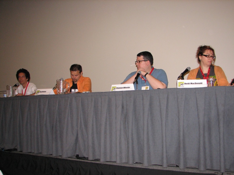 Indie Marketing Panel - Sam Humphries, Chip Mosher, Kevin Church and Heidi MacDonald.JPG