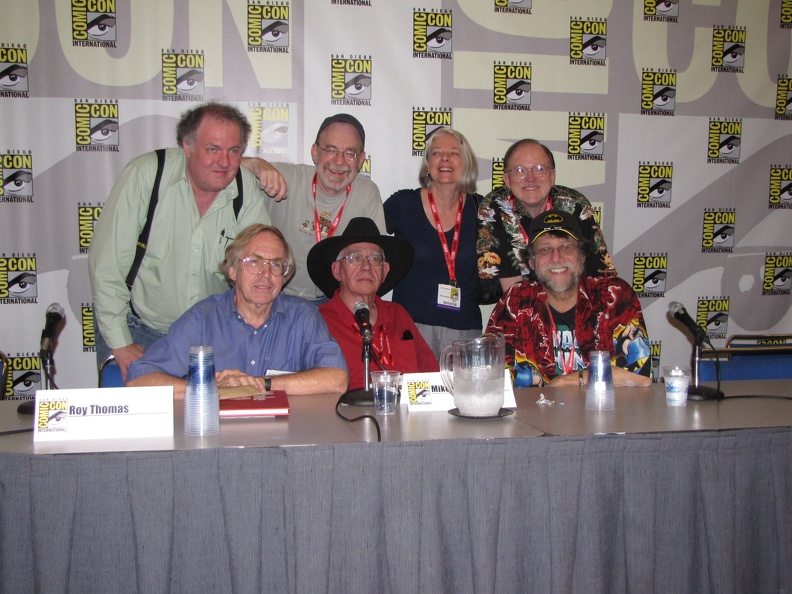 That 70s Panel - Mark Evanier, Walter and Louise Simonson, Joe Staton, Roy Thomas, Mike Royer and Len Wein.JPG
