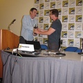 Brian Haberlin receiving Inkpot Award.JPG