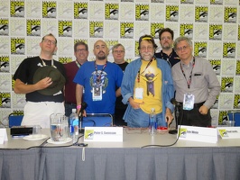 Fan vs Pro Comic Trivia - David Crowe, Derek McCaw, Peter S Svensson, Tom Galloway, Len Wein, Glenn Hauman and Paul Levitz resize