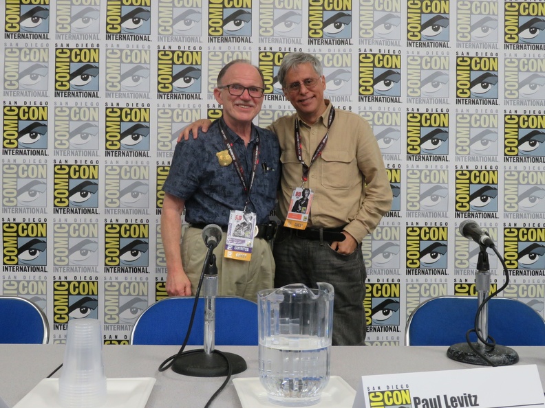 Joe Staton Spotlight - Joe Staton and Paul Levitz.JPG