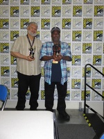 Keith Pollard and Ron Wilson with Inkpot Awards