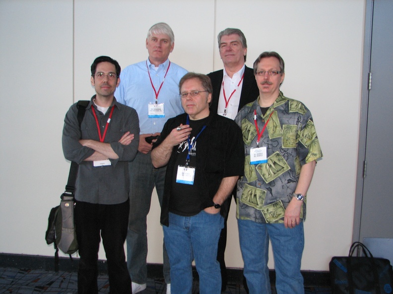 Dark Horse Panel - Top Mike Richardson, Jim Shooter. Bottom Dennis Calero Chris Warner Bill Reinhold.JPG