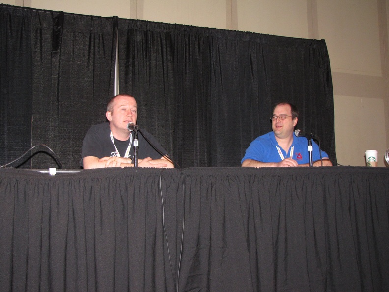 Garth Ennis and William Christensen.JPG