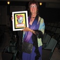 Deni Loubert with Hall of Fame Award