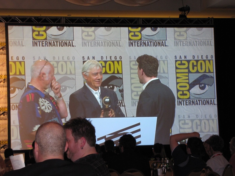 Chris Claremont, Milo Manara and Mark Segal.JPG