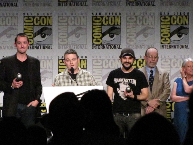 Mark Doyle, Scott Snyder, Rafael Albuquerque, Walter and Louise Simonson.JPG